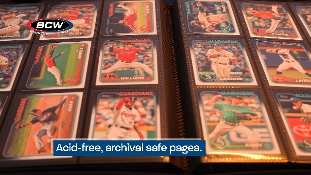 Amazon.com: BCW Z-Folio 9-Pocket LX Album - Red | Secure Zipper